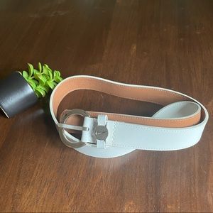 Nike Golf White Leather Belt Size S/p